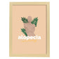 Lámina Alopecia. Pósters con ilustraciones sobre el amor propio y la aceptación.-Artwork-Nacnic-A4-Marco Madera clara-Nacnic Estudio SL