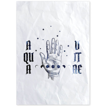 Lámina Aqua Vitae. Pósters con ilustraciones de magia y el mundo de lo oculto.-Artwork-Nacnic-A4-Sin marco-Nacnic Estudio SL