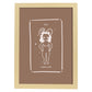 Lámina Aries. Pósters con ilustraciones femeninas de los signos del zodíaco.-Artwork-Nacnic-A4-Marco Madera clara-Nacnic Estudio SL