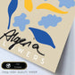 Lamina artistica decorativa con ilustración de Argelia flores-Artwork-Nacnic-Nacnic Estudio SL