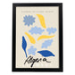 Lamina artistica decorativa con ilustración de Argelia flores-Artwork-Nacnic-A3-Marco Negro-Nacnic Estudio SL