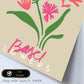 Lamina artistica decorativa con ilustración de Basilea de diseño floral abstracto-Artwork-Nacnic-Nacnic Estudio SL