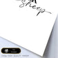 Lamina artistica decorativa con ilustración de black sheep estilo Mensaje inspiracional-Artwork-Nacnic-Nacnic Estudio SL