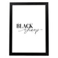 Lamina artistica decorativa con ilustración de black sheep estilo Mensaje inspiracional-Artwork-Nacnic-A3-Marco Negro-Nacnic Estudio SL
