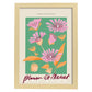 Lamina artistica decorativa con ilustración de Blumenau et Market Amsterdam-Artwork-Nacnic-A4-Marco Madera clara-Nacnic Estudio SL