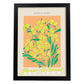 Lamina artistica decorativa con ilustración de Blumenau et Market Barcelona-Artwork-Nacnic-A3-Marco Negro-Nacnic Estudio SL