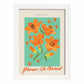 Lamina artistica decorativa con ilustración de Blumenau et Market Helsinki-Artwork-Nacnic-A4-Marco Blanco-Nacnic Estudio SL