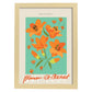 Lamina artistica decorativa con ilustración de Blumenau et Market Helsinki-Artwork-Nacnic-A4-Marco Madera clara-Nacnic Estudio SL
