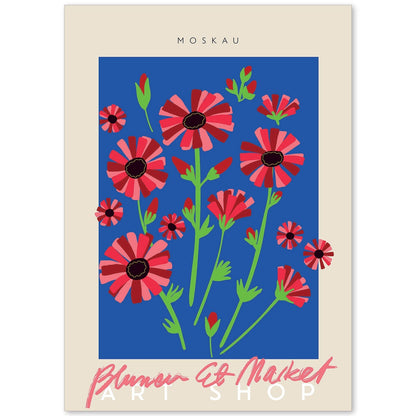 Lamina artistica decorativa con ilustración de Blumenau et Market Moskau-Artwork-Nacnic-A4-Sin marco-Nacnic Estudio SL