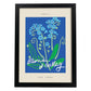 Lamina artistica decorativa con ilustración de Blumenau et Market Paris-Artwork-Nacnic-A4-Marco Negro-Nacnic Estudio SL