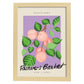 Lamina artistica decorativa con ilustración de Cesta de agricultores Barcelona-Artwork-Nacnic-A4-Marco Madera clara-Nacnic Estudio SL
