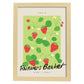 Lamina artistica decorativa con ilustración de Cesta de agricultores Tokio-Artwork-Nacnic-A4-Marco Madera clara-Nacnic Estudio SL