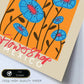 Lamina artistica decorativa con ilustración de Ciudad de México florales-Artwork-Nacnic-Nacnic Estudio SL