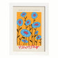 Lamina artistica decorativa con ilustración de Ciudad de México florales-Artwork-Nacnic-A3-Marco Blanco-Nacnic Estudio SL