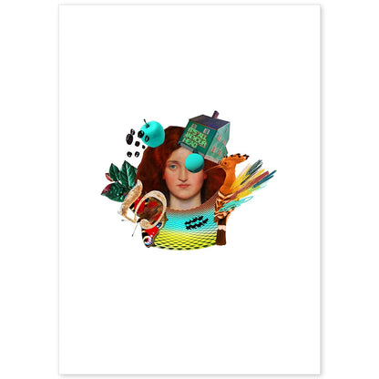 Lamina artistica decorativa con ilustración de Collage 10 estilo Collage-Artwork-Nacnic-A4-Sin marco-Nacnic Estudio SL
