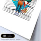Lamina artistica decorativa con ilustración de Collage 22 estilo Collage-Artwork-Nacnic-Nacnic Estudio SL