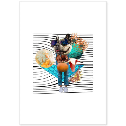 Lamina artistica decorativa con ilustración de Collage 22 estilo Collage-Artwork-Nacnic-A4-Sin marco-Nacnic Estudio SL