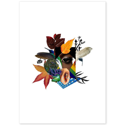 Lamina artistica decorativa con ilustración de Collage 25 estilo Collage-Artwork-Nacnic-A4-Sin marco-Nacnic Estudio SL