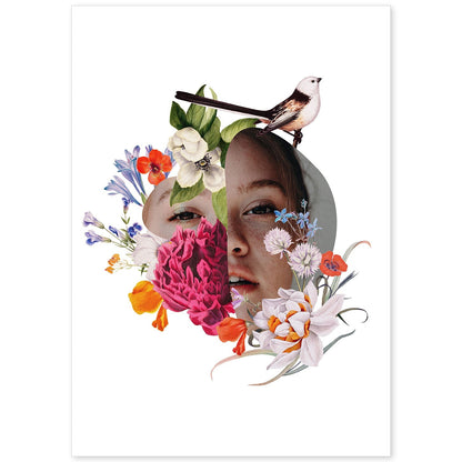 Lamina artistica decorativa con ilustración de Collage 5 estilo Collage-Artwork-Nacnic-A4-Sin marco-Nacnic Estudio SL