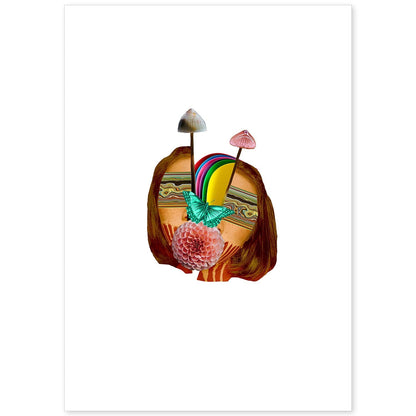 Lamina artistica decorativa con ilustración de Collage 8 estilo Collage-Artwork-Nacnic-A4-Sin marco-Nacnic Estudio SL