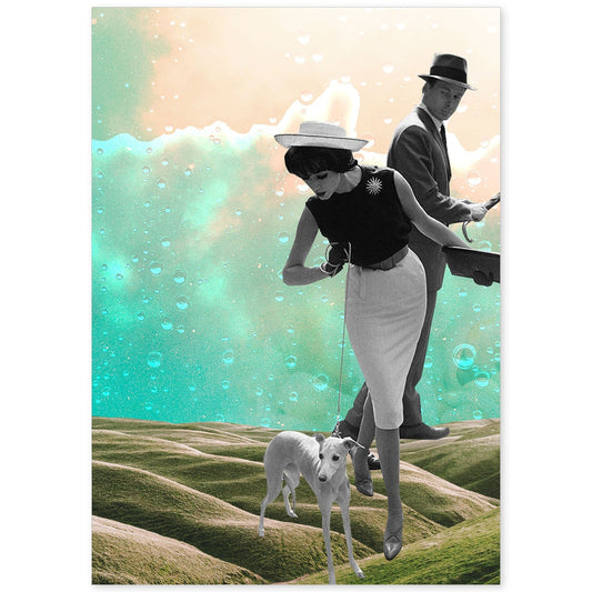 Lamina artistica decorativa con ilustración de Collage surrealista 13 estilo Collage-Artwork-Nacnic-A4-Sin marco-Nacnic Estudio SL