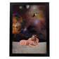 Lamina artistica decorativa con ilustración de Collage surrealista 26 estilo Collage-Artwork-Nacnic-A3-Marco Negro-Nacnic Estudio SL