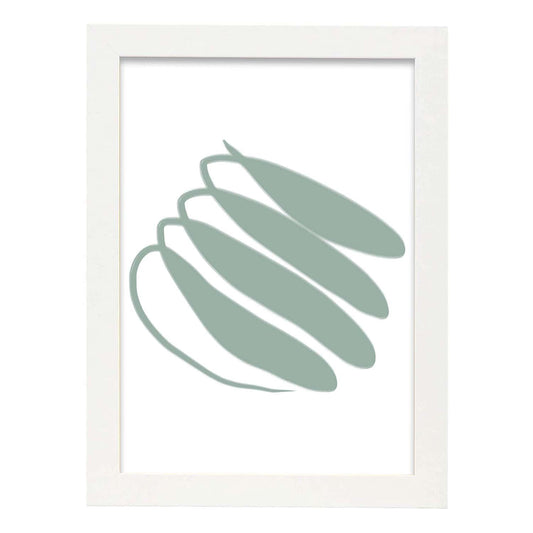 Lamina artistica decorativa con ilustración de Color moderno 09 estilo Abstracto-Artwork-Nacnic-A4-Marco Blanco-Nacnic Estudio SL