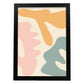 Lamina artistica decorativa con ilustración de Color moderno 10 estilo Abstracto-Artwork-Nacnic-A3-Marco Negro-Nacnic Estudio SL
