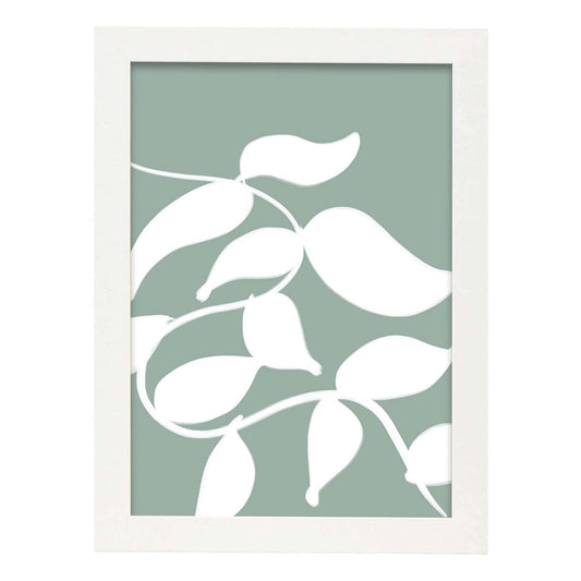 Lamina artistica decorativa con ilustración de Color moderno 15 estilo Abstracto-Artwork-Nacnic-A4-Marco Blanco-Nacnic Estudio SL