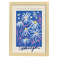 Lamina artistica decorativa con ilustración de Copenhague jardinería-Artwork-Nacnic-A4-Marco Madera clara-Nacnic Estudio SL