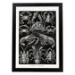 Lamina artistica decorativa con ilustración de Decapoda estilo Vintage-Artwork-Nacnic-A4-Marco Negro-Nacnic Estudio SL