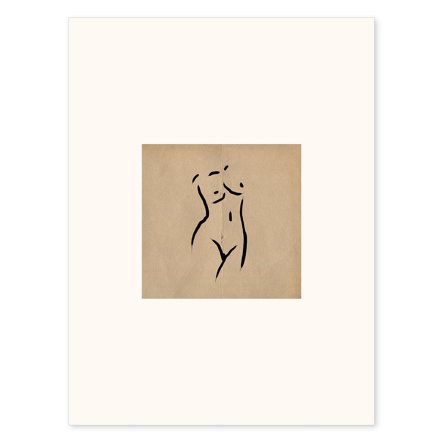 Lamina artistica decorativa con ilustración de Desnudos Matisse 03 estilo fauvista-Artwork-Nacnic-A4-Sin marco-Nacnic Estudio SL
