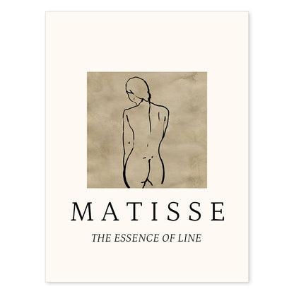 Lamina artistica decorativa con ilustración de Desnudos Matisse 05 estilo fauvista-Artwork-Nacnic-A4-Sin marco-Nacnic Estudio SL