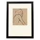 Lamina artistica decorativa con ilustración de Desnudos Matisse 08 estilo fauvista-Artwork-Nacnic-A4-Marco Negro-Nacnic Estudio SL