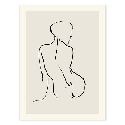 Lamina artistica decorativa con ilustración de Desnudos Matisse 12 estilo fauvista-Artwork-Nacnic-A4-Sin marco-Nacnic Estudio SL