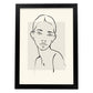 Lamina artistica decorativa con ilustración de Desnudos Matisse 13 estilo fauvista-Artwork-Nacnic-A3-Marco Negro-Nacnic Estudio SL
