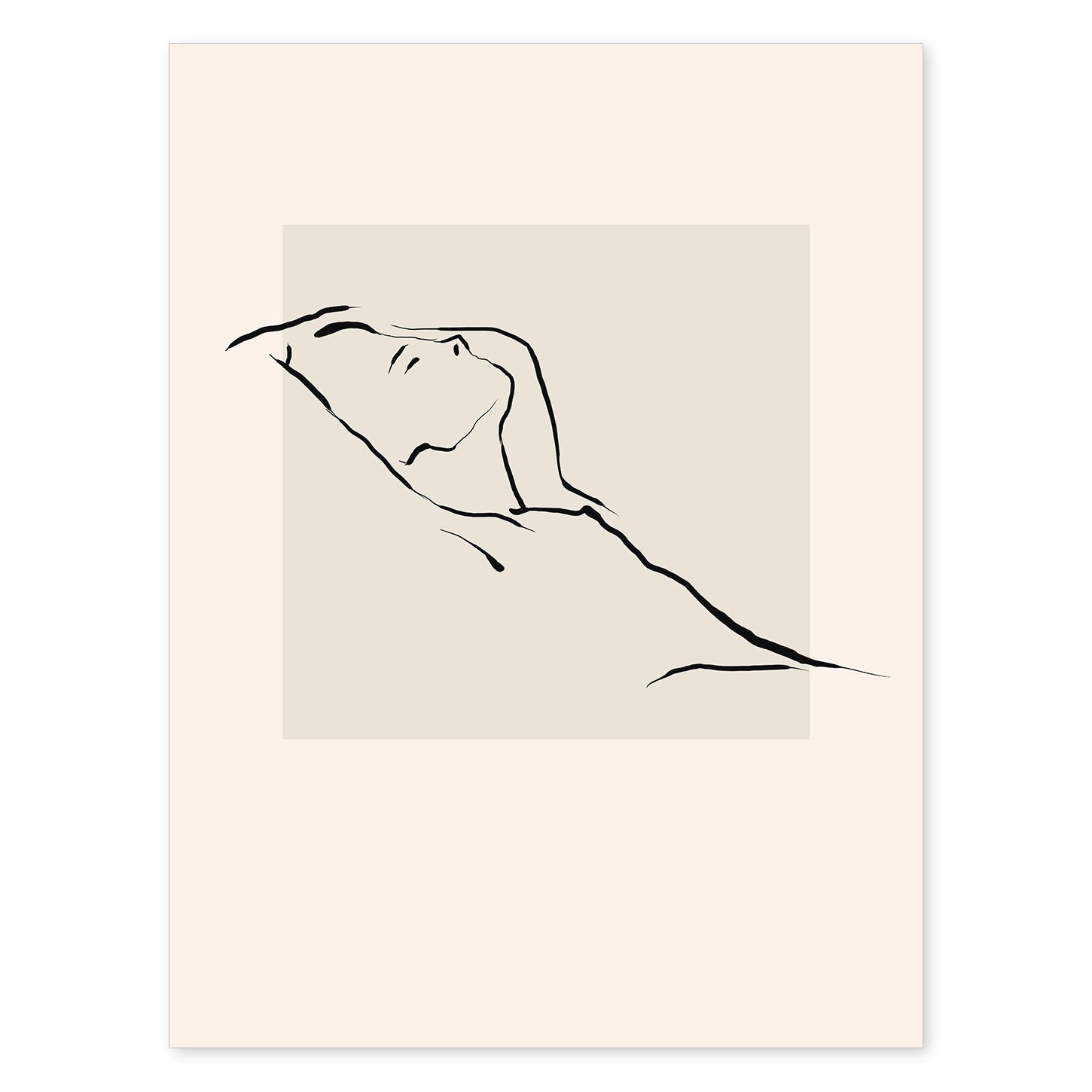 Lamina artistica decorativa con ilustración de Desnudos Matisse 15 estilo fauvista-Artwork-Nacnic-A4-Sin marco-Nacnic Estudio SL