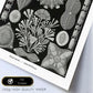 Lamina artistica decorativa con ilustración de Diatomeas estilo Vintage-Artwork-Nacnic-Nacnic Estudio SL