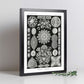 Lamina artistica decorativa con ilustración de Diatomeas estilo Vintage-Artwork-Nacnic-Nacnic Estudio SL