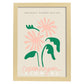 Lamina artistica decorativa con ilustración de Diseño abstracto de flor Copenhague-Artwork-Nacnic-A3-Marco Madera clara-Nacnic Estudio SL