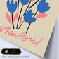 Lamina artistica decorativa con ilustración de Diseño abstracto de flor Estambul-Artwork-Nacnic-Nacnic Estudio SL