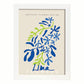 Lamina artistica decorativa con ilustración de Diseño abstracto de flor lima-Artwork-Nacnic-A3-Marco Blanco-Nacnic Estudio SL