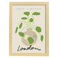 Lamina artistica decorativa con ilustración de Diseño abstracto de flor LONDRES-Artwork-Nacnic-A4-Marco Madera clara-Nacnic Estudio SL