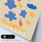 Lamina artistica decorativa con ilustración de Diseño abstracto de flor Miami-Artwork-Nacnic-Nacnic Estudio SL