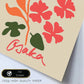 Lamina artistica decorativa con ilustración de Diseño abstracto de flor Osaka-Artwork-Nacnic-Nacnic Estudio SL