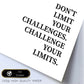 Lamina artistica decorativa con ilustración de dont limit your challenges estilo Mensaje inspiracional-Artwork-Nacnic-Nacnic Estudio SL