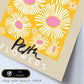Lamina artistica decorativa con ilustración de Erth Flower Shop-Artwork-Nacnic-Nacnic Estudio SL