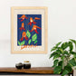 Lamina artistica decorativa con ilustración de Exposición de arte floral Detroit-Artwork-Nacnic-Nacnic Estudio SL