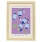 Lamina artistica decorativa con ilustración de Exposición de arte floral Estambul-Artwork-Nacnic-A4-Marco Madera clara-Nacnic Estudio SL