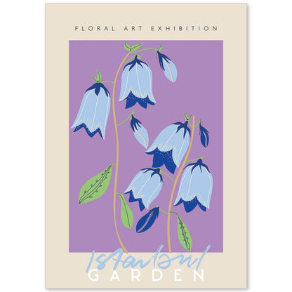 Lamina artistica decorativa con ilustración de Exposición de arte floral Estambul-Artwork-Nacnic-A4-Sin marco-Nacnic Estudio SL